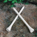 80pcs 83mm Wooden Professional Golf Tees System White Striped Digital Scale