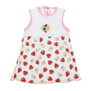 Baby Summer Dresses Girls O-Neck Sleeveless Cute Flowers Cotton Mini Dress