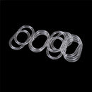 12pcs Plastic Clear C Type Bathroom Shower Curtain Liner Hook Hooks Rings FAME
