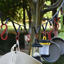 Outdoor Camping lanyard With Hook Rope Storage Travel Clothesline Tent Hook