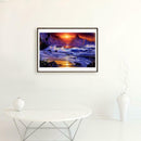5D DIY Full Drill Diamond Painting Sea Wave Cross Stitch Embroidery Mosaic