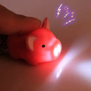 Cute Pig Keyring Keychain LED Light Touching with Sound Car Bag Pendant Cha