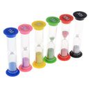 6Pcs 30s/1/2/3/5/10min hourglass sandglass sand clock kids toys kitchen timer LJ