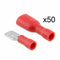 100Pcs Female&Male Spade Insulated Connectors Crimp Electrical Wire Terminal