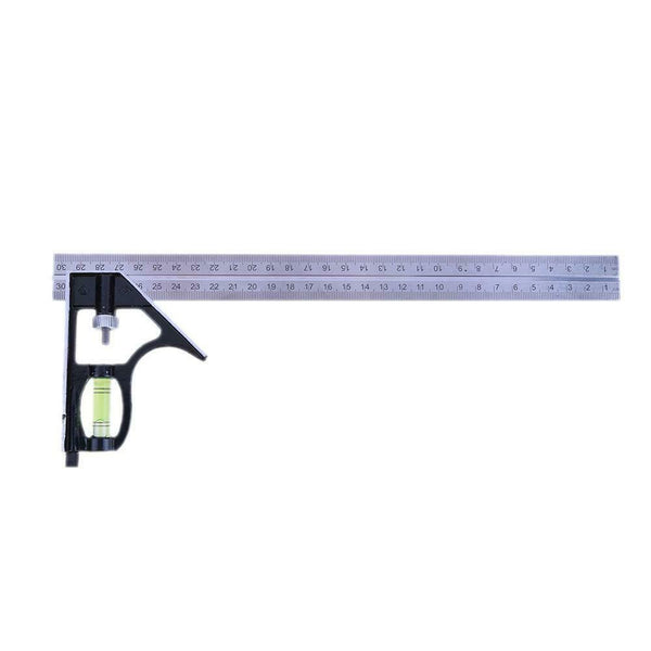 300mm(12'')Adjustable Engineer Combination Try Square Set Right Angle Ruler A#S
