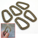 5 Pcs Plastic Carabiner D-Ring Key Chain Clip Hook Outdoor Camping Buckle Snap