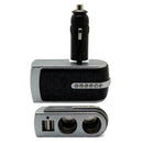 Dual USB 2 Way Car Cigarette Lighter Socket Splitter DC U0F9 Adapter Charge R6K7