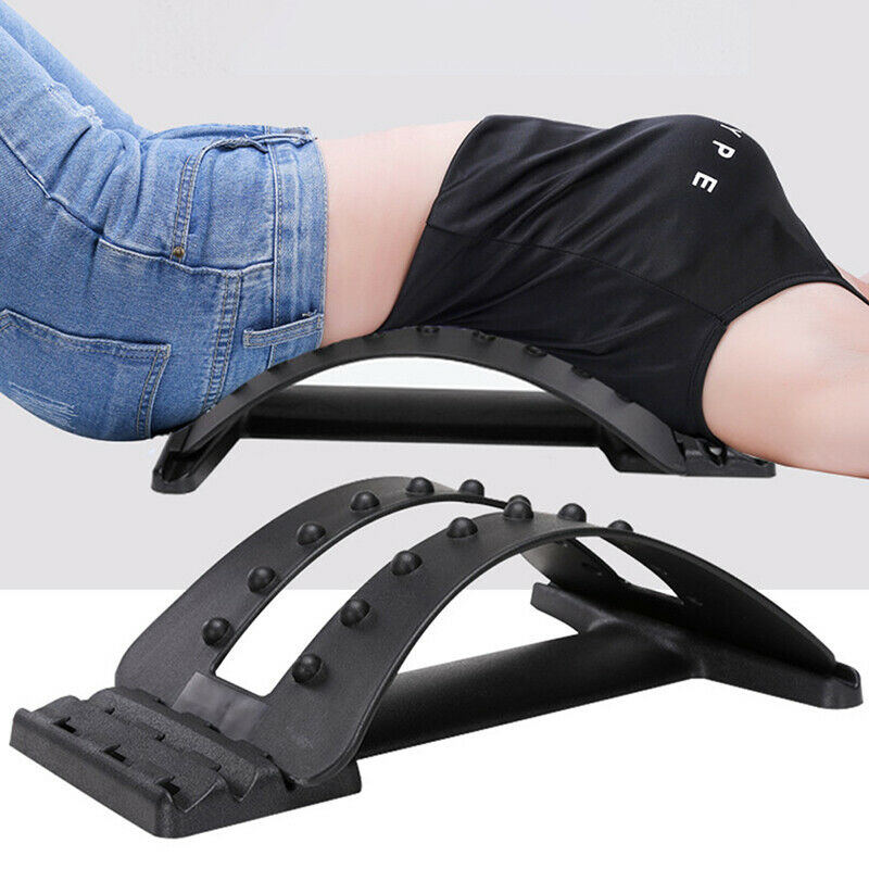Back Magic Stretcher Lower Lumbar Massage Support Spine Posture Corrector Bl BX