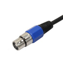 3P XLR Female Jack to 1/4" 6.35mm Male Plug Stereo Microphone Adapter Cable
