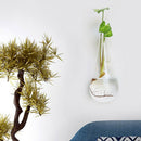 Hanging Clear Home Glass Wall Mounted Hanging Vase Bottle Plant Flower