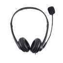Wired USB Headset Noise Cancelling With Microphone Call Center Audio Controls