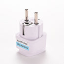 New Universal to Schuko Germany Travel Adapter Type F AC Power Plug Adaptor LJ