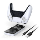 USB C Dual Gamepad Charger for PS5 Controller Joystick Power Adapter Dock