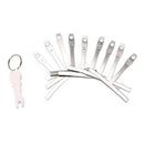 set of 9 luthier tools understring radius gauge with bridge pin puller â„–[