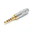 Fashion 4 Pole 3.5mm Stereo Headphone Male Plug Jack Audio Solders Connector TO