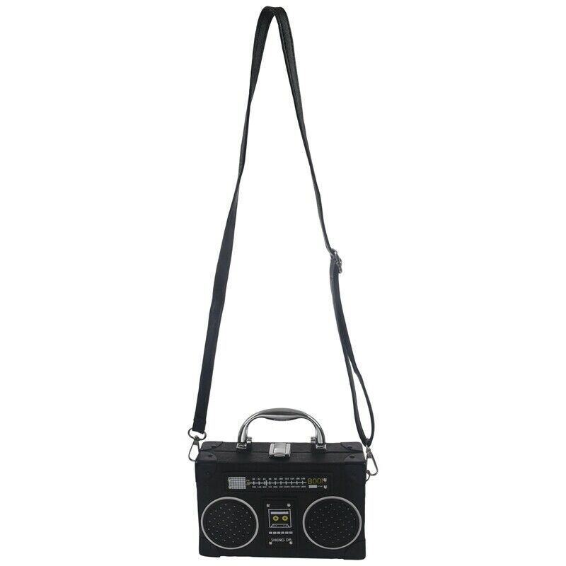 Radio Box Women Single Shoulder Bag Vintige Female Pu Leather Messenger Bag K8C8
