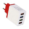 4 USB Color Travel Charger 3A Phone Fast Charging Charger EU Plug Adapter