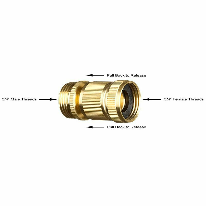 4Pcs Garden Water Hose Pipe Fitting Tap Male Faucet Connectors, Garden Hose
