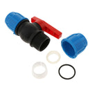 2xQuick Connect Straight Stop Valve Irrigation Plastic Core Valve For Garden