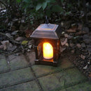 Candle Lantern Solar LED Light Waterproof Home Hang Lamp (Copper)