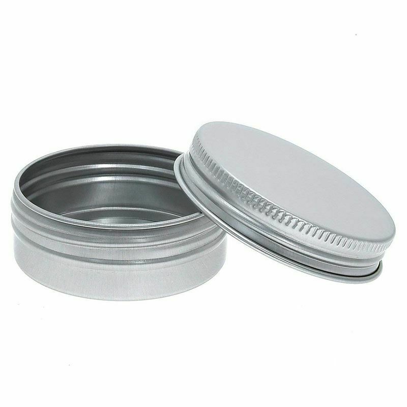 Pack Of 40 Screw Top Round Aluminum Tins Cans - Aluminum Screw Lid Round Ti O8C3