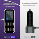 1Pc 8 Port Quick USB Charger 3.0 with LED Display Car Phone Mobile Chargers E2O8