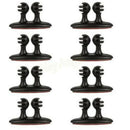 8X Car Charger Line Headphone/USB Cable black Car Clip Interior Accessories