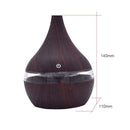 300ml USB Mini Aromatherapy Air Humidifier 7 Color LED Light (Dark Brown)