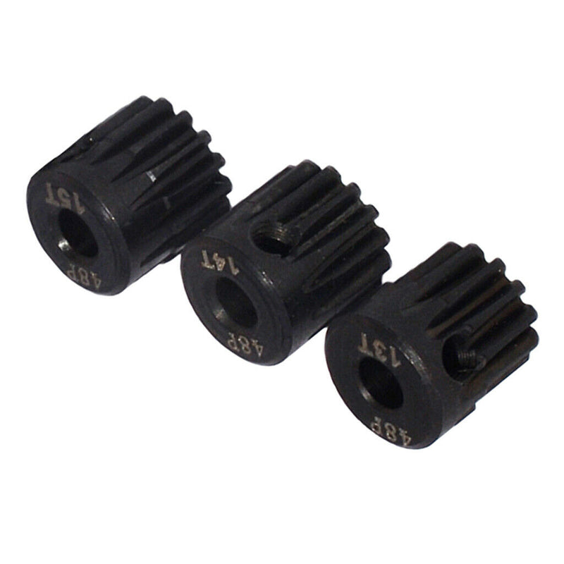 3pcs Gears Motor Gears Without Brush Steel [13T 14T 15T] 48DP RC Car