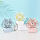 Portable Rechargeable Mini Usb Fan Led Fan Small Desks Household Fans Handy
