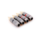 UK_4x Metel Quality RCA Phono Male Plug Solder Connector Adapter Terminal HOMO