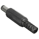 10pcs 5.5x2.1mm Male Solder Dc Barrel Tip Plug Jack Straight Connectors For