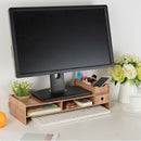 Multi-Function Desktop Monitor Stand Computer Screen Riser Desk Organizer L