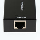 2x BNC Coax to RJ45 Ethernet Converter Media Adapter Data Transmission Black