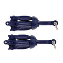 2-Pack Anchor Folding - Aluminum Alloy Grapnel Anchor System Boat Yacht Raft