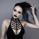 Women Girls Sexy Leather Halterneck Gothic Body Strap Harness Top Punk Gothic FT