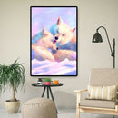 1000pcs DIY Happiness White Wolves Puzzle Educational Learning Jigsaw Toys A