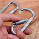 5 X Carabiner Clip Snap Spring Hook Keyring Buckle Camping Carabina Kar HCD