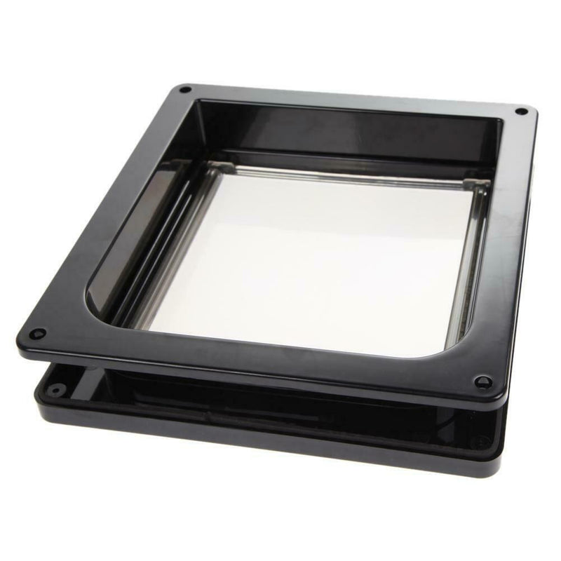 Pet Cat Puppy Dog Supplies Lock Lockable Safe Flap Door Black L A