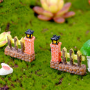 Fence gate Miniatures For Fairy Garden Gnomes Moss Terrariums Decoration M&O