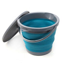 5L Folding Bucket with Cover Portable Folding Bucket Car Wash Fishing Promo