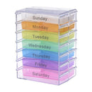 Medicine Weekly Storage Pill 7 Day Tablet Sorter Box Container Case Organiz