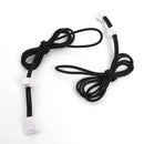 One pair of elastic shoelace lock lock shoelace 120 cm black white
