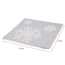Soft Square Christmas Snowflake Style Cotton Embroidery Throw Pillow Case C P7Q5