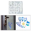 Craft Making Mold Key Chain Finger keychain Mould Jewelry Pendant Clay Tool