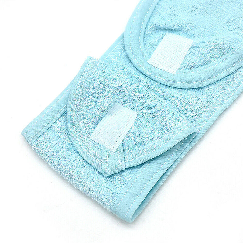 Women Adjustable Makeup Toweling Hair Wrap Head Band Salon SPA Facial Headband