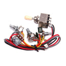 Guitar Wiring Harness Prewired 2 Volume 2 Tone Control Knobs A500K B500K Pots 3