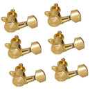 1 Set 6L Electric Guitar Tuning Pegs Lock String Iron Golden