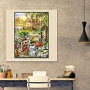 5D DIY Full Drill Diamond Painting Sunshine Garden Cross Stitch Embroidery