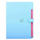 Plastic Expanding File Folders Accordion Document Organizer 5-Pocket A4 Let T9O8